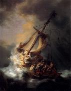 REMBRANDT Harmenszoon van Rijn Christ in the Storm on the Lake of Galilee, France oil painting artist